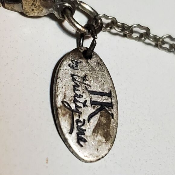 JK Silver R Necklace - Picture 5 of 5